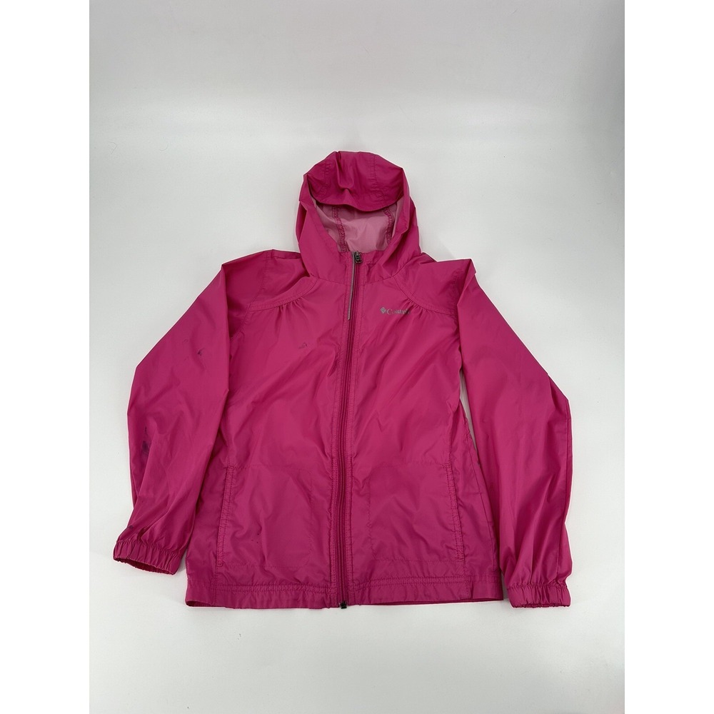 Columbia Girl's‎ Size Medium Pink Nylon Windbreaker Jacket